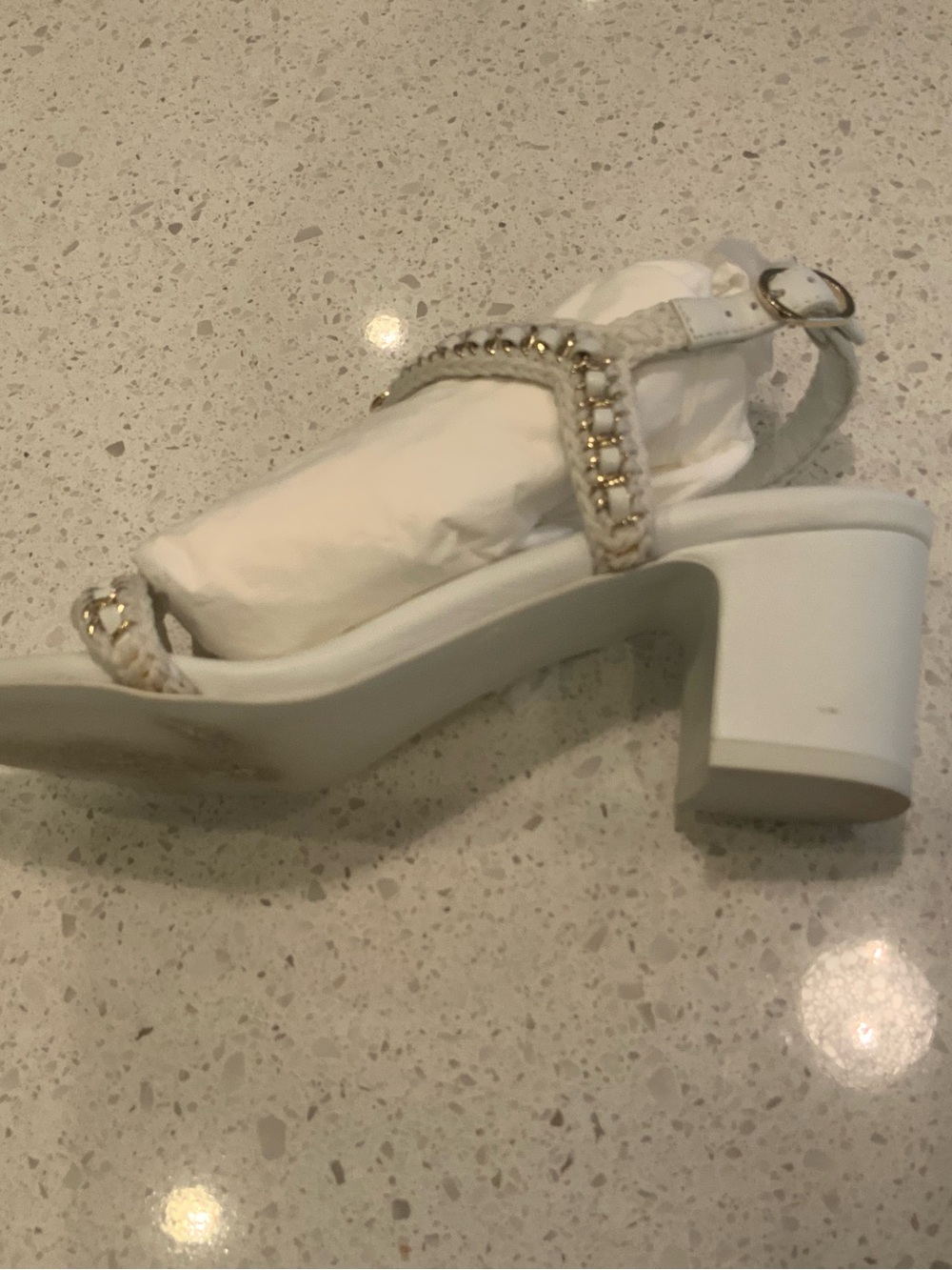 CHANEL White Heeled Sandals - Picture 9 of 11